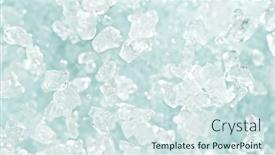  Presentation with beverages - Slide deck having freeze-motion-of-flying-crushed background and a sky blue colored foreground