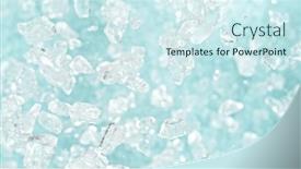  Presentation with beverages - PPT theme featuring freeze-motion-of-flying-crushed background and a cool aqua colored foreground