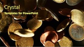  Presentation with black business - Presentation theme consisting of freeze-motion-of-flying-euro background and a wine colored foreground