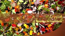  Presentation with freeze - PPT theme enhanced with freeze-motion-of-flying-fresh background and a tawny brown colored foreground