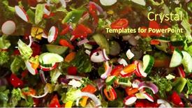  Presentation with freeze - Colorful presentation enhanced with freeze-motion-of-flying-fresh backdrop and a tawny brown colored foreground