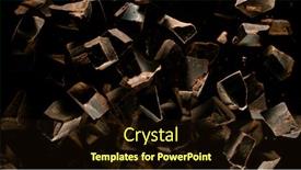  Presentation with puzzly pieces flying in - Colorful slide deck enhanced with freeze-motion-of-flying-group backdrop and a wine colored foreground