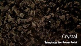  Presentation with puzzle pieces flying - Presentation featuring freeze-motion-of-flying-group background and a wine colored foreground