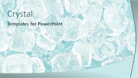  Presentation with beverages - Presentation theme enhanced with freeze-motion-of-flying-ice background and a sky blue colored foreground