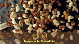  Presentation with freeze - Slide deck enhanced with freeze-motion-of-flying-mix background and a tawny brown colored foreground