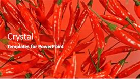  Presentation with red chilli - PPT layouts featuring freeze-motion-of-flying-red background and a crimson colored foreground