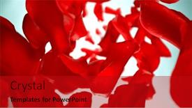  Presentation with freeze - PPT theme enhanced with freeze-motion-of-flying-rose background and a crimson colored foreground