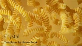  Presentation with food preparation - Colorful PPT layouts enhanced with freeze-motion-of-flying-uncooked backdrop and a gold colored foreground