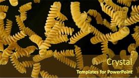  Presentation with freeze - Colorful slide deck enhanced with freeze-motion-of-flying-uncooked backdrop and a tawny brown colored foreground