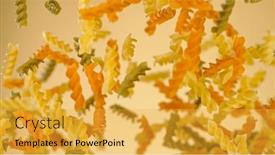  Presentation with freeze - Audience pleasing PPT layouts consisting of freeze-motion-of-flying-uncooked backdrop and a yellow colored foreground