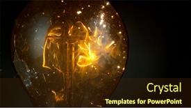  Presentation with light bulb or lightbulb - Presentation theme enhanced with freeze-motion-of-light-bulb background and a  colored foreground