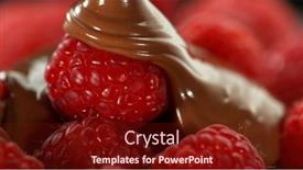  Presentation with freeze - PPT layouts enhanced with freeze-motion-of-pouring-melted background and a tawny brown colored foreground