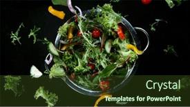  Presentation with healthy lifestyle - Slide deck featuring freeze-motion-of-rotating background and a tawny brown colored foreground