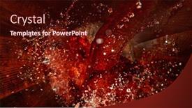  Presentation with alcoholic beverage - Slides featuring freeze-motion-of-splashing-red background and a wine colored foreground