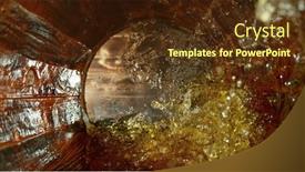  Presentation with alcoholic beverage - Presentation design enhanced with freeze-motion-of-splashing-white background and a tawny brown colored foreground