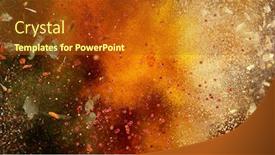  Presentation with freeze - Amazing presentation theme having freeze-motion-of-various-spice backdrop and a crimson colored foreground