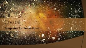  Presentation with snack gluten free food various - Presentation theme with freeze-motion-of-various-spice background and a gold colored foreground