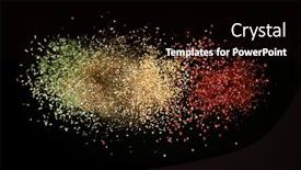 Presentation with black abstract - Slide deck having freeze-motion-of-various-spice background and a black colored foreground