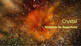  Presentation with culinary - Cool new PPT layouts with freeze-motion-of-various-spice backdrop and a tawny brown colored foreground