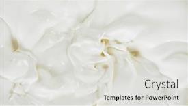  Presentation with freeze - Presentation theme having freeze-motion-of-whirling-milk background and a light gray colored foreground