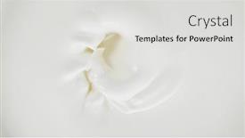  Presentation with freeze - PPT theme consisting of freeze-motion-of-whirling-milk background and a light gray colored foreground