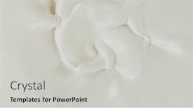  Presentation with freeze - Presentation design consisting of freeze-motion-of-whirling-milk background and a light gray colored foreground