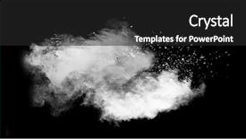  Presentation with dust - Amazing slide deck having freeze motion of white dust backdrop and a dark gray colored foreground