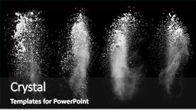  Presentation with dust - Slide set having freeze motion of white dust background and a dark gray colored foreground