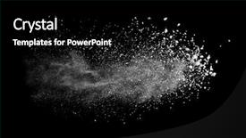  Presentation with dust - Audience pleasing presentation consisting of freeze motion of white dust backdrop and a black colored foreground