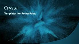  Presentation with color powder - Presentation theme having freeze-motion-shot-of-color background and a  colored foreground