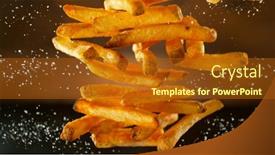  Presentation with freeze - Slide set featuring freeze-motion-shot-of-falling background and a tawny brown colored foreground