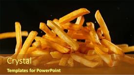  Presentation with freeze - Theme with freeze-motion-shot-of-falling background and a tawny brown colored foreground