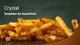  Presentation with freeze - Presentation theme featuring freeze-motion-shot-of-falling background and a dark gray colored foreground