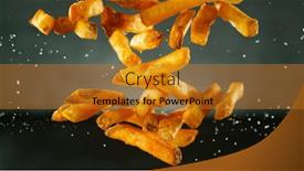  Presentation with freeze - PPT layouts featuring freeze-motion-shot-of-falling background and a gold colored foreground