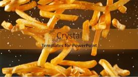  Presentation with freeze - PPT theme having freeze-motion-shot-of-falling background and a gold colored foreground