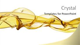  Presentation with oil and gas - PPT layouts enhanced with freeze-motion-shot-of-flowing background and a white colored foreground