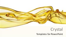  Presentation with freeze - Presentation theme featuring freeze-motion-shot-of-flowing and a blonde colored foreground