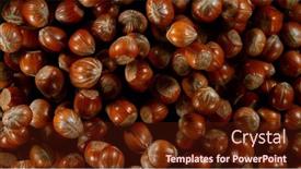  Presentation with freeze - PPT theme consisting of freeze-motion-shot-of-flying background and a tawny brown colored foreground