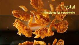  Presentation with freeze - Theme featuring freeze-motion-shot-of-flying background and a tawny brown colored foreground