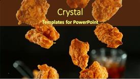  Presentation with freeze - Presentation theme consisting of freeze-motion-shot-of-flying background and a tawny brown colored foreground