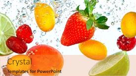  Presentation with freeze - Audience pleasing presentation theme consisting of freeze-motion-shot-of-fresh backdrop and a gold colored foreground