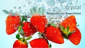  Presentation with freeze - Colorful PPT theme enhanced with freeze-motion-shot-of-fresh backdrop and a sky blue colored foreground