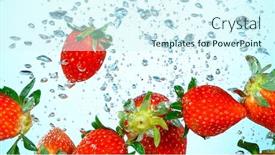  Presentation with freeze - Slide deck with freeze-motion-shot-of-fresh background and a cool aqua colored foreground