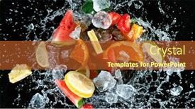  Presentation with guava fruits fresh green fruit - Amazing PPT theme having freeze-motion-shot-of-fresh backdrop and a red colored foreground