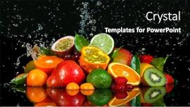  Presentation with fresh water - Audience pleasing theme consisting of freeze-motion-shot-of-fresh backdrop and a black colored foreground