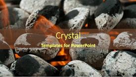  Presentation with charcoal briquettes - Presentation theme enhanced with freeze-motion-shot-of-glowing background and a tawny brown colored foreground