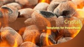  Presentation with charcoal briquettes - Slides consisting of freeze-motion-shot-of-glowing background and a red colored foreground