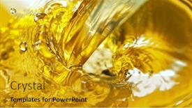  Presentation with freeze - PPT layouts consisting of freeze-motion-shot-of-splashing background and a gold colored foreground