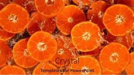  Presentation with splashing - Slide set featuring freeze-motion-shot-of-splashing background and a gold colored foreground