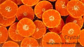  Presentation with splashing - Presentation design featuring freeze-motion-shot-of-splashing background and a gold colored foreground